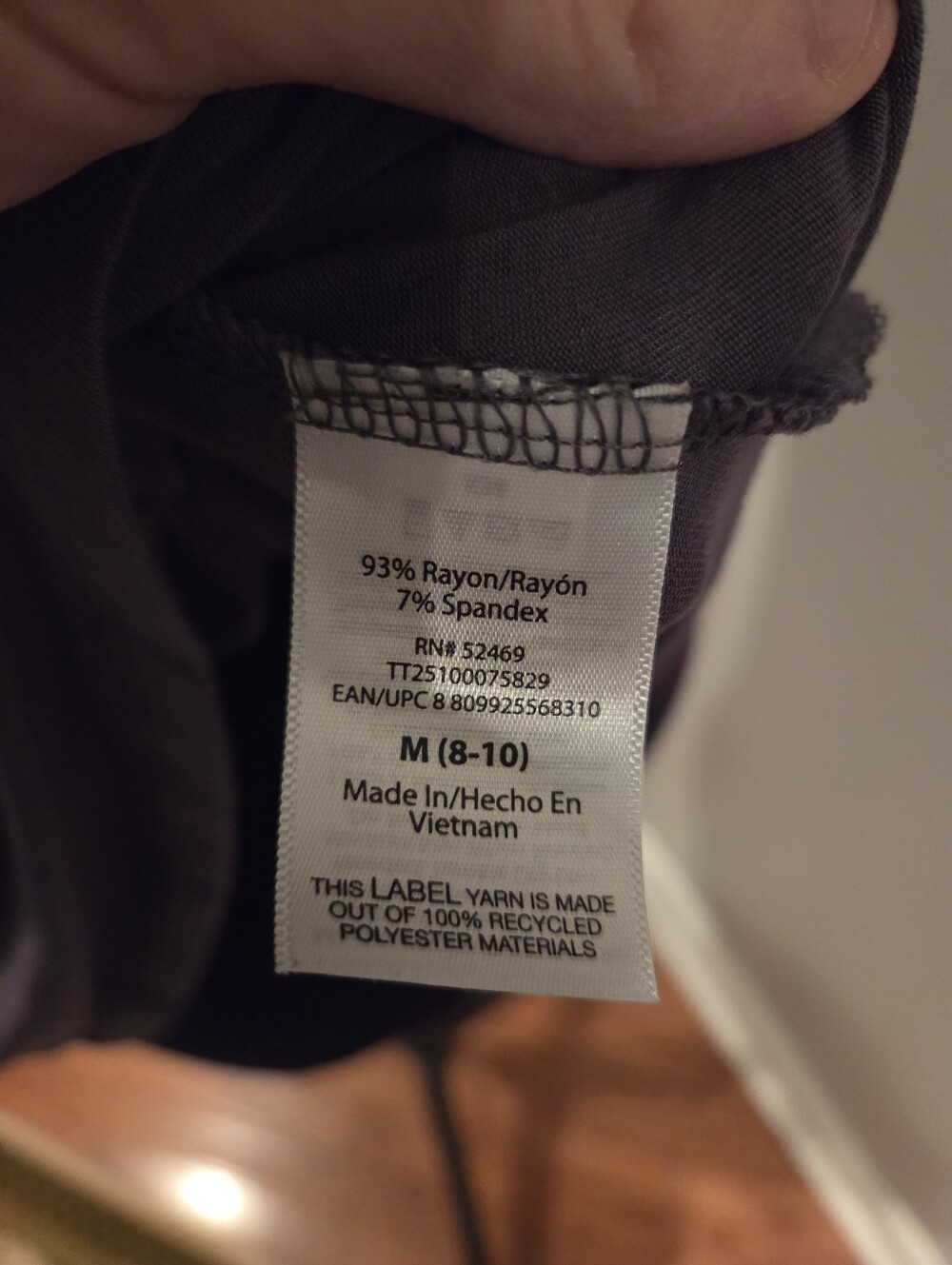 Time and Tru Grey V-Neck Sleeveless Tank Top - Picture 2 of 5